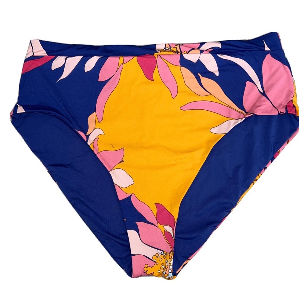 NWT Trina Turk Breeze Multi Floral High Waist Swim Bottoms